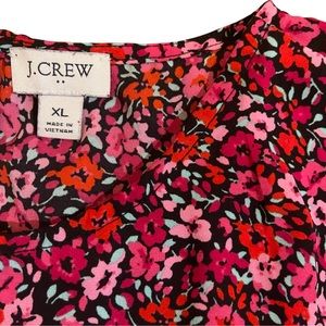 J. Crew Long Sleeve Floral Top